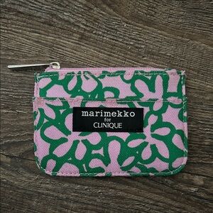Clinique Marimekko Pink and Green Cosmetic Bag